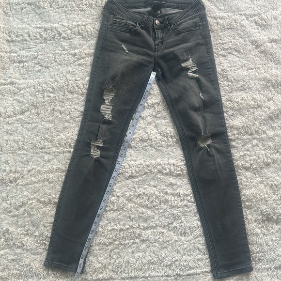 Sneak Peek women's charcoal denim skinny jeans - Picture 5 of 11